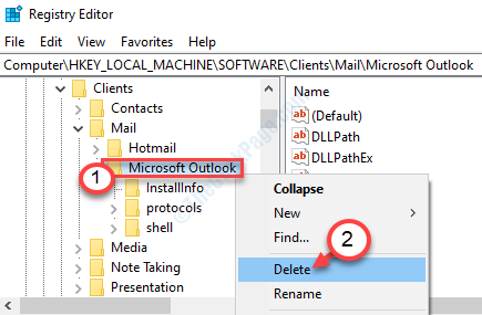 Delete Outlook