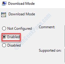 Enabled Download Mode