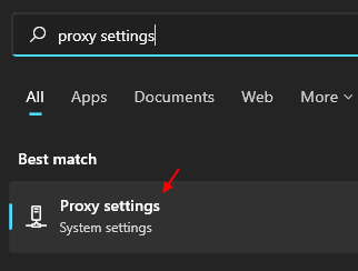 Proxy Settings Min