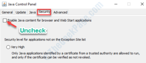 Java install or update did not complete Error code 1603
