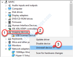 Uninstall Scanner Driver