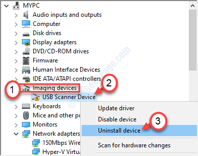 Uninstall Scanner Driver