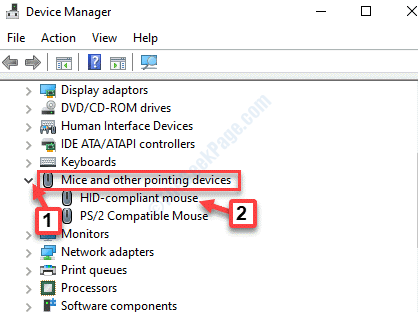 Device Manager Mice And Other Pointing Devices Hid Compliant Mouse
