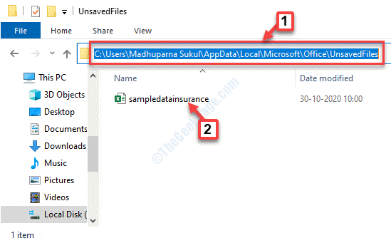 File Explorer Navigate To Unsavedfiles Location Open Temporary Files Save