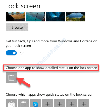 Lock Screen Choose An App To Show Detailed Status On The Lock Screen Select App