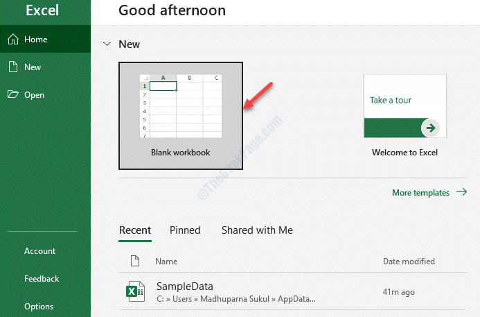 Ms Excel Blank Workbook