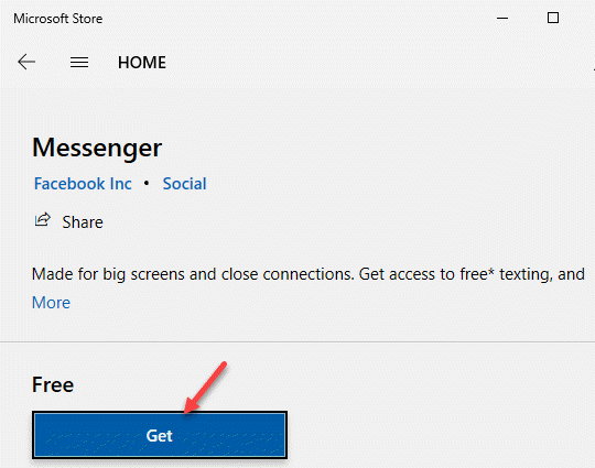 Microsoft Store Messenger Get