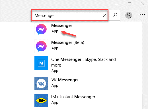Microsoft Store Search Bar Messenger Messenger App