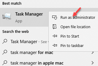Result Task Manager Right Click Run As Administrator Min