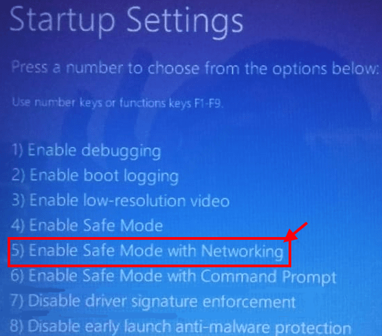 Enable Safe Mode With Networking Min