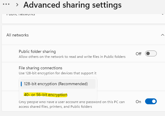 Unable To Send or Receive a file Using Bluetooth in Windows 10 / 11 1 sharing settings min