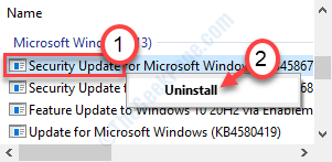 uninstall update