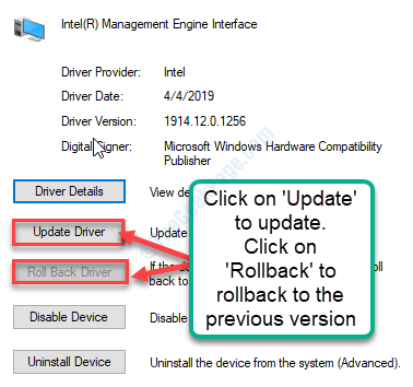 Update And Rollback Driver