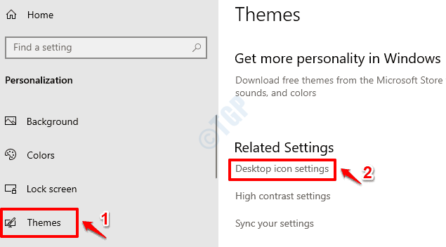10 Themes Desktop Icon Settings
