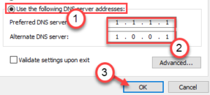 1111 dns server
