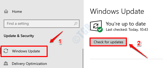 2 Check Windows Updates