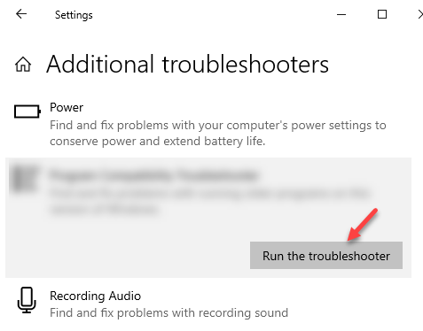 Find And Fix Other Problems Select Troubleshooting Type Run The Troubleshooter