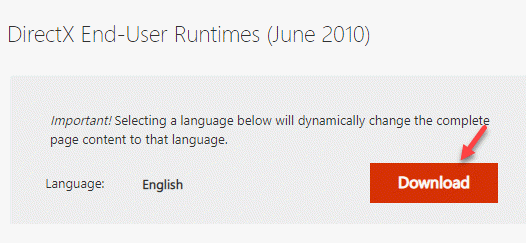 Microsoft Directx End User Runtime Website Download