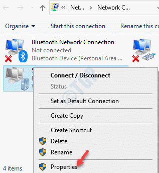 Network Connection Vpn Right Click Properties