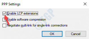 Ppp Settings Enable Lcp Extensions Ok