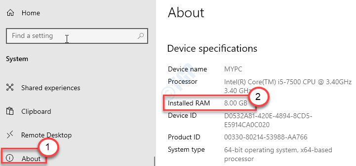 find ram on windows 10