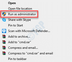 Go To Application Right Click Run As Administrator