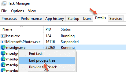 Task Manager Edge End