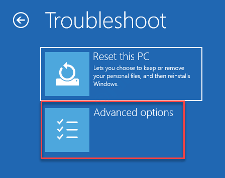 Troubleshoot Reset This Pc Advanced Options Startup Repair Min