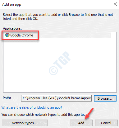 Add An App Select Google Chrome Add