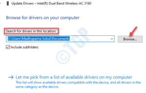 Browse For Drivers On Your Computer Search For Drivers In This Location Browse