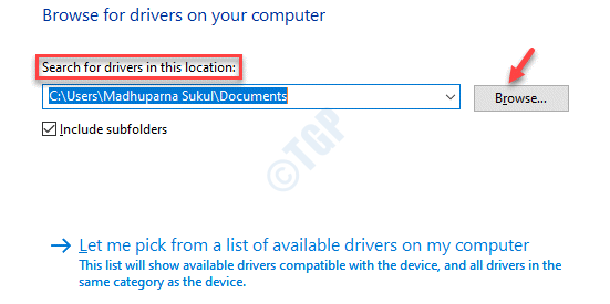 Browse For Drivers On Your Computer Search For Drivers In This Location Browse