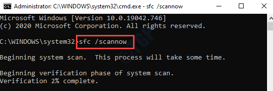 Command Prompt (admin) Run Sfc Scannow Command Enter