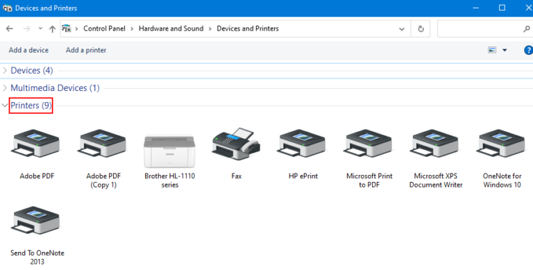 How to get the list of all the Installed Printers in Windows 10 / 11