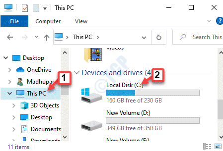 File Explorer This Pc C Drive