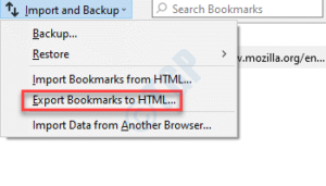 Import And Backup Export Bookmarks To Html