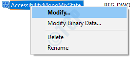 Modify Accessibiltymonomixstate