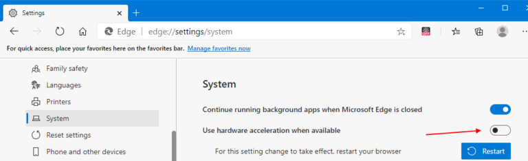 How to Turn Off Hardware Acceleration in Microsoft Edge