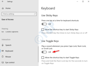 How To Disable the Caps Lock Notification in Windows 10/11