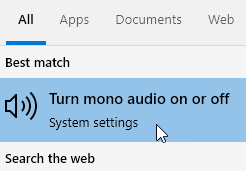 Mono Audio