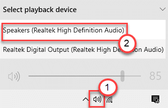 Realtek Audio Set As Default From Task Bar Min
