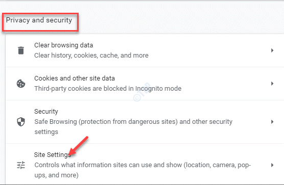 Chrome Settings Privacy And Security Site Settings