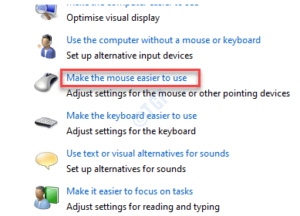 Explore all settings make the mouse easier to use
