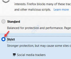 Firefox Enhanced Tracking Protection Stroct