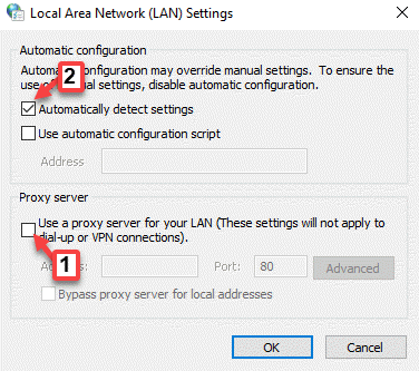 Lan Settings Use A Proxy Server For Your Lan Uncheck Automatically Detect Settings Select