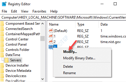 Редактор реестра Новое строковое значение Щелкните правой кнопкой мыши Изменить