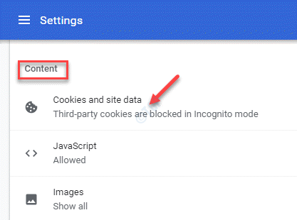 Settings Site Settings Content Cookies And Site Data