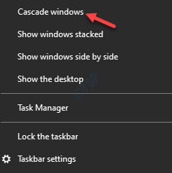 Taskbar Right Click Cascade Windows