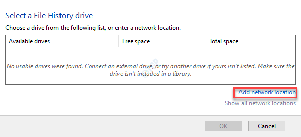 Your File History drive was disconnected for too long