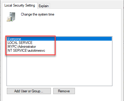 Your change can not be saved error While changing time zone Fix