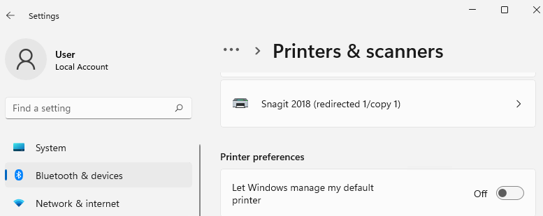 Let Windows Manage Printer Off Min